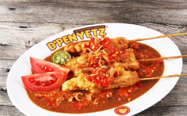 Sate Geprek Saus Kacang